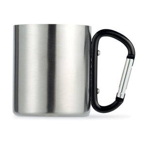 Tazza in metallo c/moschettone - personalizzabile con logo