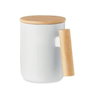 Tazza in porcellana 380 ml bianco - personalizzabile con logo