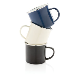Tazza vintage smaltata - personalizzabile con logo