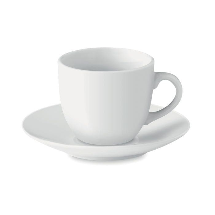 Tazzina da caffè bianco - personalizzabile con logo
