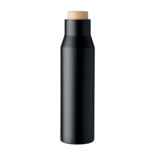 Thermos doppio strato 500 ml in acciaio inossidabile Nero - personalizzabile con logo