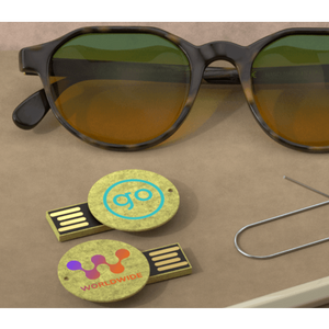 USB in plastica riciclata - personalizzabile con logo