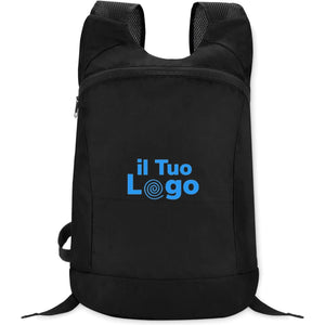 Zaino in ripstop Nero - personalizzabile con logo
