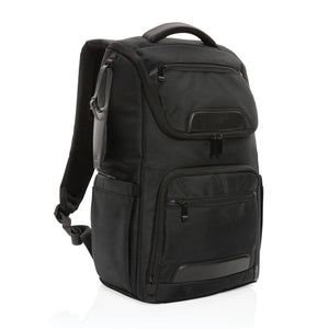 Zaino porta PC RPET 15.6" Swiss Peak AWARE™ Voyager nero - personalizzabile con logo