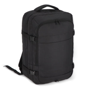 Zaino R-PET 600D per la notte 22L Nero - personalizzabile con logo