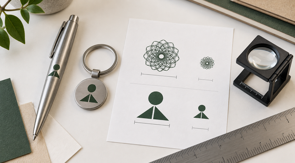 Misure del logo sui gadget di piccole dimensioni