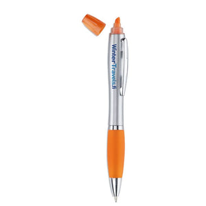 2in1 penna ed evidenziatore - personalizzabile con logo