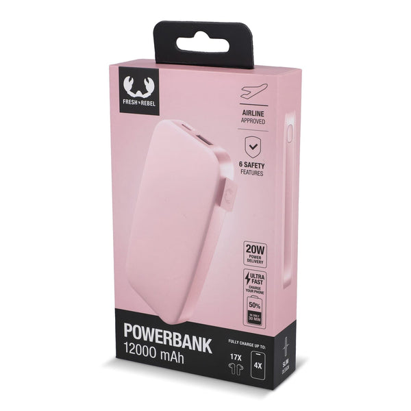 2PB12100 | Powerbank Fresh 'n Rebel 12000 mAh con ricarica rapida USB-C da 20 W - personalizzabile con logo