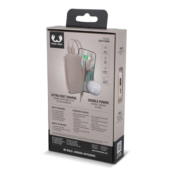 2PB12100 | Powerbank Fresh 'n Rebel 12000 mAh con ricarica rapida USB-C da 20 W - personalizzabile con logo