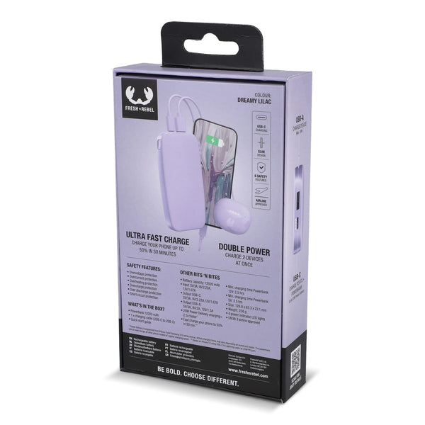 2PB12100 | Powerbank Fresh 'n Rebel 12000 mAh con ricarica rapida USB-C da 20 W - personalizzabile con logo