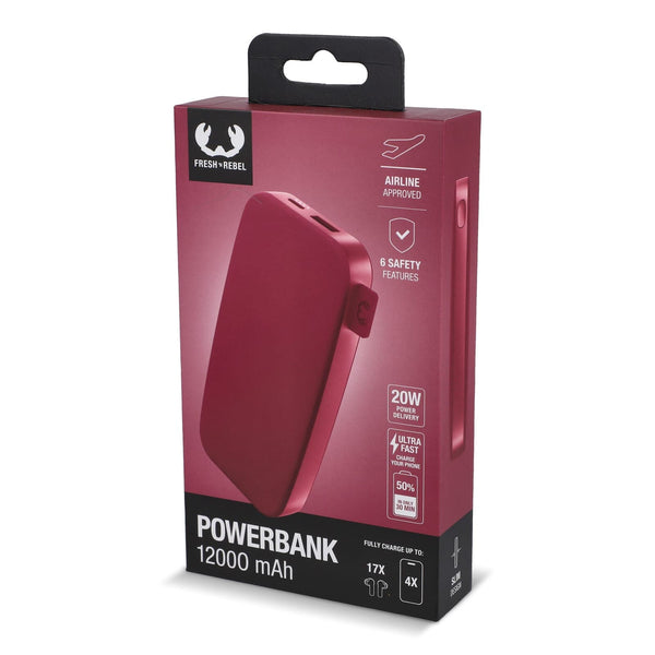 2PB12100 | Powerbank Fresh 'n Rebel 12000 mAh con ricarica rapida USB-C da 20 W - personalizzabile con logo