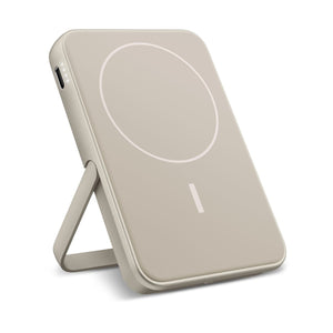 2PBM5000| Fresh 'n Rebel Compatible with MagSafe Powerbank senza fili 5000mAh Beige - personalizzabile con logo