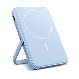 2PBM5000| Fresh 'n Rebel Compatible with MagSafe Powerbank senza fili 5000mAh blu navy - personalizzabile con logo