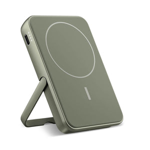 2PBM5000| Fresh 'n Rebel Compatible with MagSafe Powerbank senza fili 5000mAh verde - personalizzabile con logo