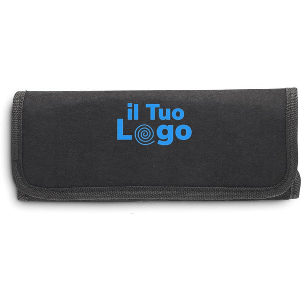 3 attrezzi da giardino in sacchetto Nero - personalizzabile con logo