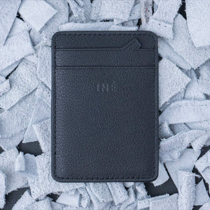 3198 | Xoopar Iné Mini NFC Wallet Recycled Leather Nero - personalizzabile con logo
