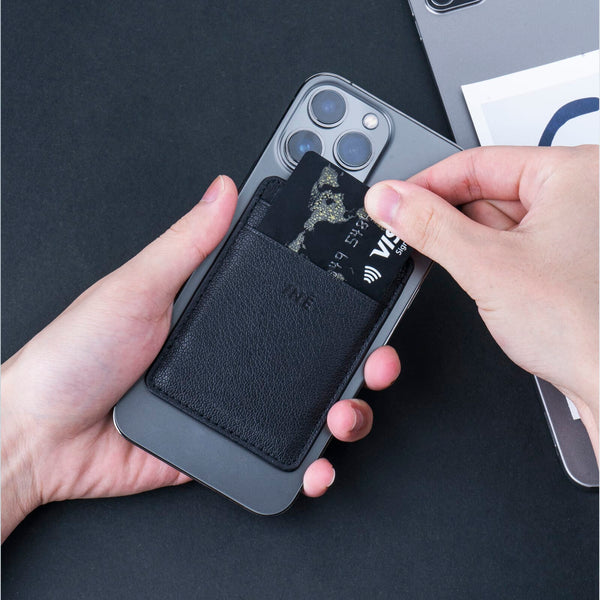 3198 | Xoopar Iné Mini NFC Wallet Recycled Leather Nero - personalizzabile con logo