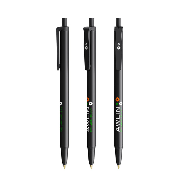 BIC® Clic Stic personalizzata — Nero / Inchiostro Blu (esempio di personalizzazione)