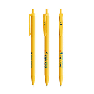 BIC® Clic Stic personalizzata — Giallo / Inchiostro Blu (esempio di personalizzazione)