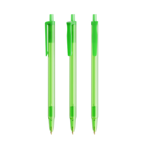 BIC® Clic Stic personalizzata — Verde Frosted / Inchiostro Blu