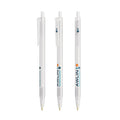 BIC® Clic Stic personalizzata — Bianco Frosted / Inchiostro Blu (esempio di personalizzazione)