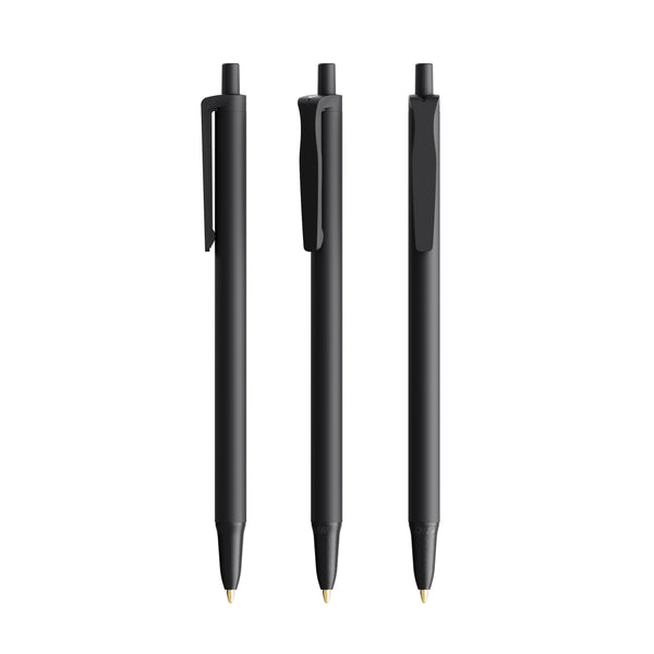 BIC® Clic Stic Softfeel personalizzata — Nero / Inchiostro Blu
