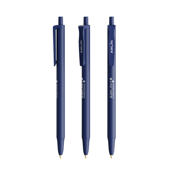 BIC® Clic Stic Softfeel personalizzata — Blu / Inchiostro Blu (esempio di personalizzazione)