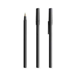 BIC® Round Stic personalizzata — Nero / Inchiostro Blu