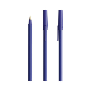 BIC® Round Stic personalizzata — Blu / Inchiostro Blu