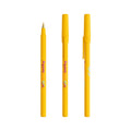 BIC® Round Stic personalizzata — Giallo / Inchiostro Blu (esempio di personalizzazione)