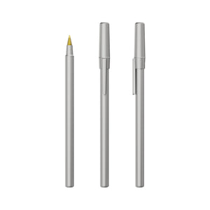 BIC® Round Stic personalizzata — Metallizzato / Inchiostro Blu