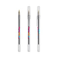 BIC® Round Stic personalizzata — Bianco Frosted / Inchiostro Blu (esempio di personalizzazione)
