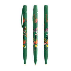 BIC® Media Clic personalizzata — Verde / Inchiostro Blu (esempio di personalizzazione)