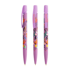 BIC® Media Clic personalizzata — Viola / Inchiostro Blu (esempio di personalizzazione)
