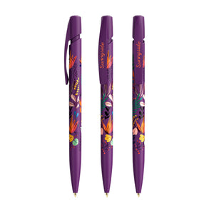 BIC® Media Clic personalizzata — Porpora / Inchiostro Blu (esempio di personalizzazione)