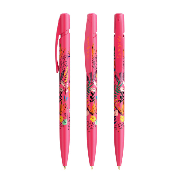 BIC® Media Clic personalizzata — Fucsia / Inchiostro Blu (esempio di personalizzazione)