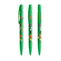 BIC® Media Clic personalizzata — Verde Chiaro / Inchiostro Blu (esempio di personalizzazione)