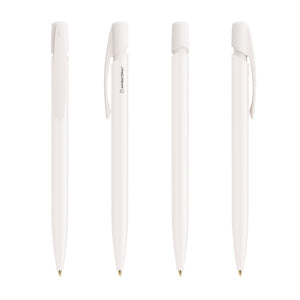 BIC® Media Clic BGUARD™ antibatterica personalizzata — Buard bianco / Inchiostro Blu