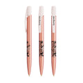 BIC® Media Clic Glacé personalizzata — Glacé rosa / Inchiostro Blu (esempio di personalizzazione)