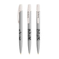 BIC® Media Clic Glacé personalizzata — Glacé d'argento / Inchiostro Blu (esempio di personalizzazione)