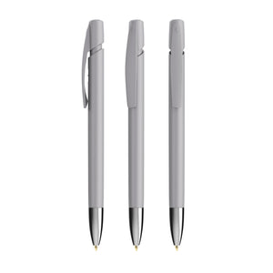 BIC® Media Clic Advance personalizzata — Grigio / Inchiostro Blu