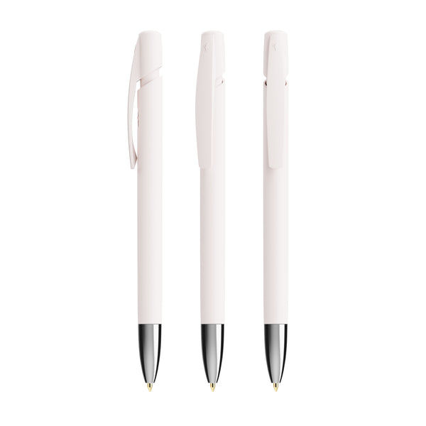 BIC® Media Clic Advance Ecolutions® personalizzata — Bianco / Inchiostro Blu