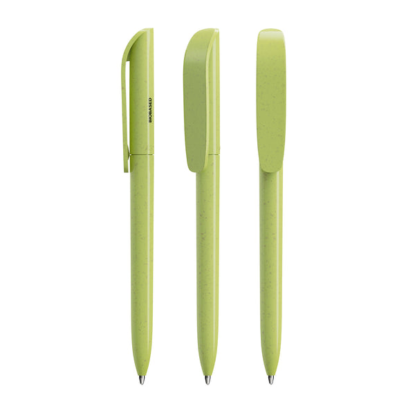 BIC® Super Clip Origin personalizzata — Verde Mela / Inchiostro Blu