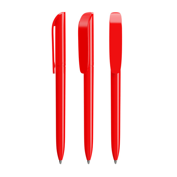 BIC® Super Clip personalizzata — Rosso / Inchiostro Blu