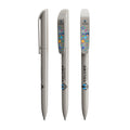BIC® Super Clip personalizzata — Grigio / Inchiostro Blu (esempio di personalizzazione)