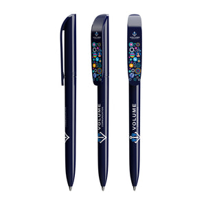 BIC® Super Clip personalizzata — Blu / Inchiostro Blu / 07 (esempio di personalizzazione)