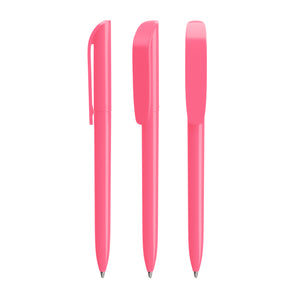 BIC® Super Clip personalizzata — Rosa Acido / Inchiostro Blu