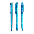 BIC® Super Clip personalizzata — Clear Blu / Inchiostro Blu (esempio di personalizzazione)