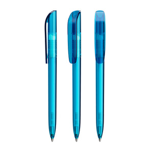 BIC® Super Clip personalizzata — Clear Blu / Inchiostro Blu