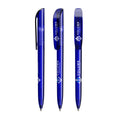 BIC® Super Clip personalizzata — Clear Blu Scuro / Inchiostro Blu (esempio di personalizzazione)